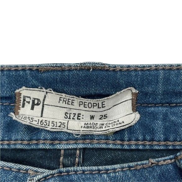 Free People Moto Zip Pocket Skinny Jean - Picture 3 of 5